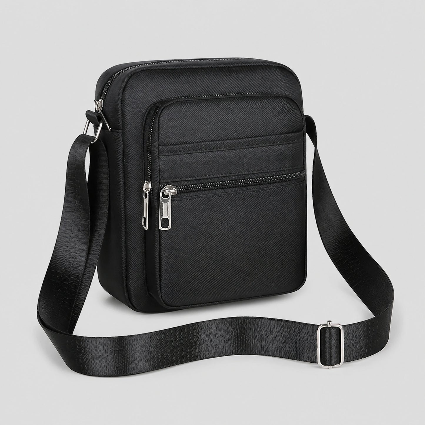 sling bag — Black crossbody front — view 4
