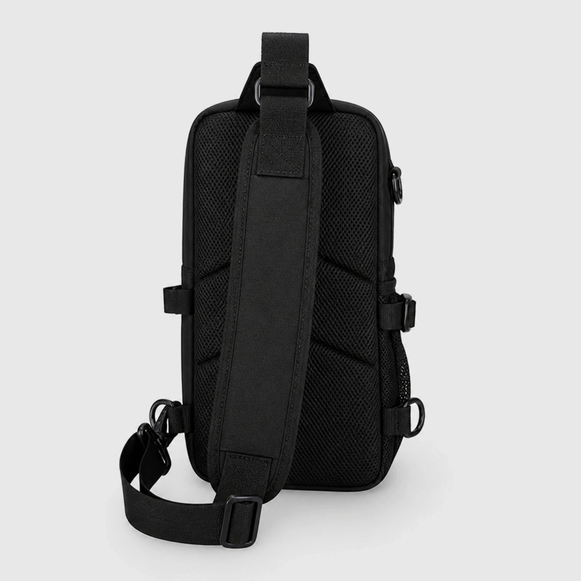 Ethan Lightweight Multi Pocket Chest Sling Bag back view — view 5