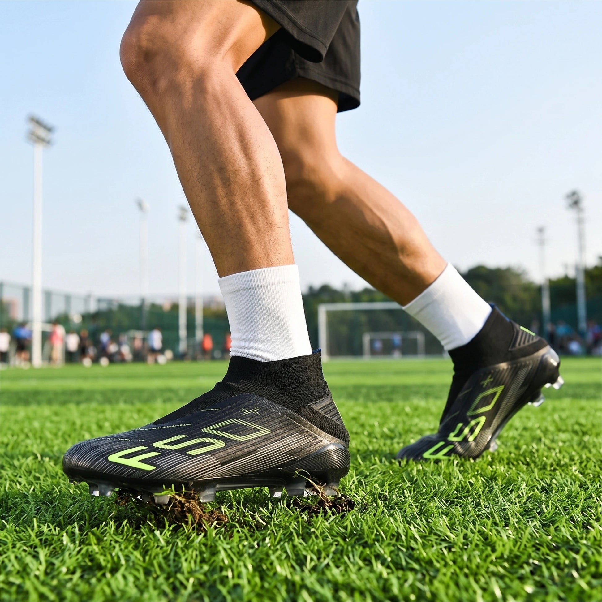 Ethan Non Slip High Top Soccer Cleats — view 19