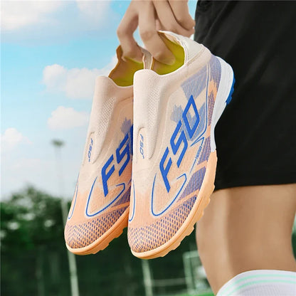 Ultralight soccer cleats with non slip design, featuring a sleek pattern and vibrant colors — view 20 — view 11