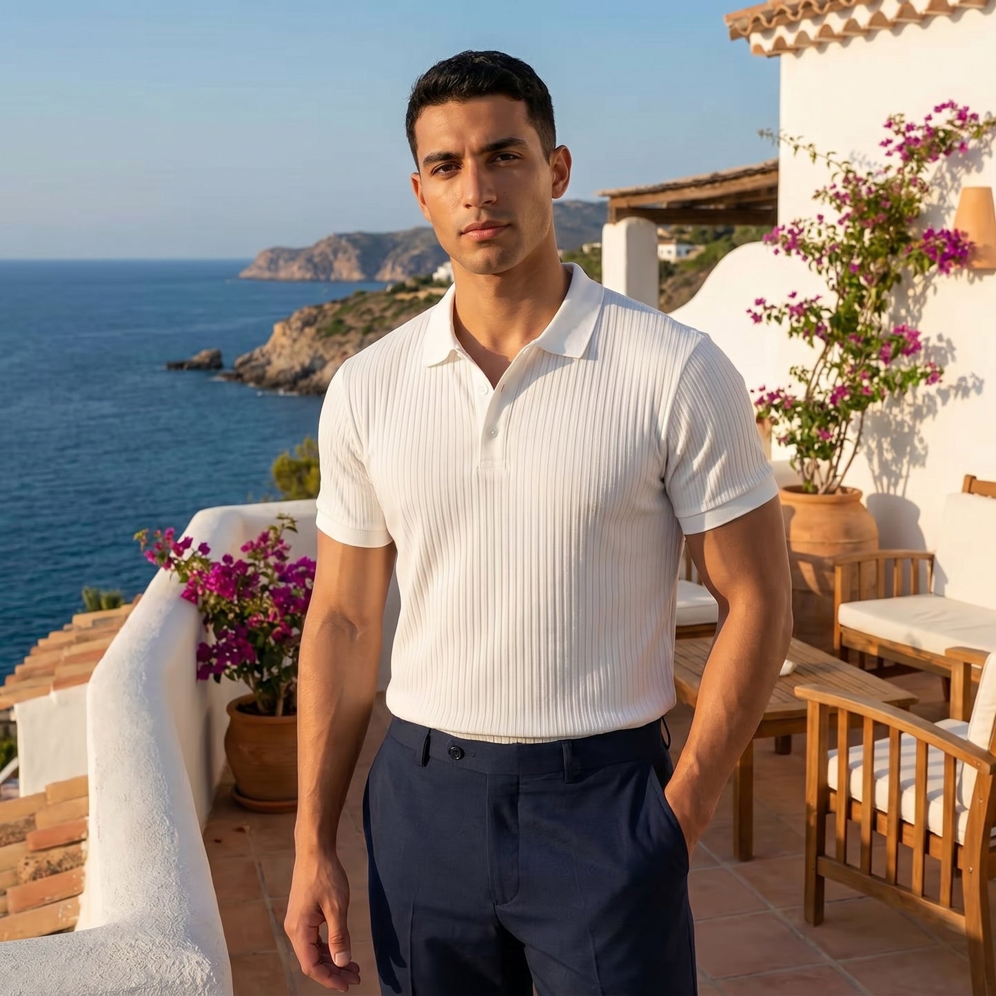 Liam | Mens Slim Casual Summer Polo
