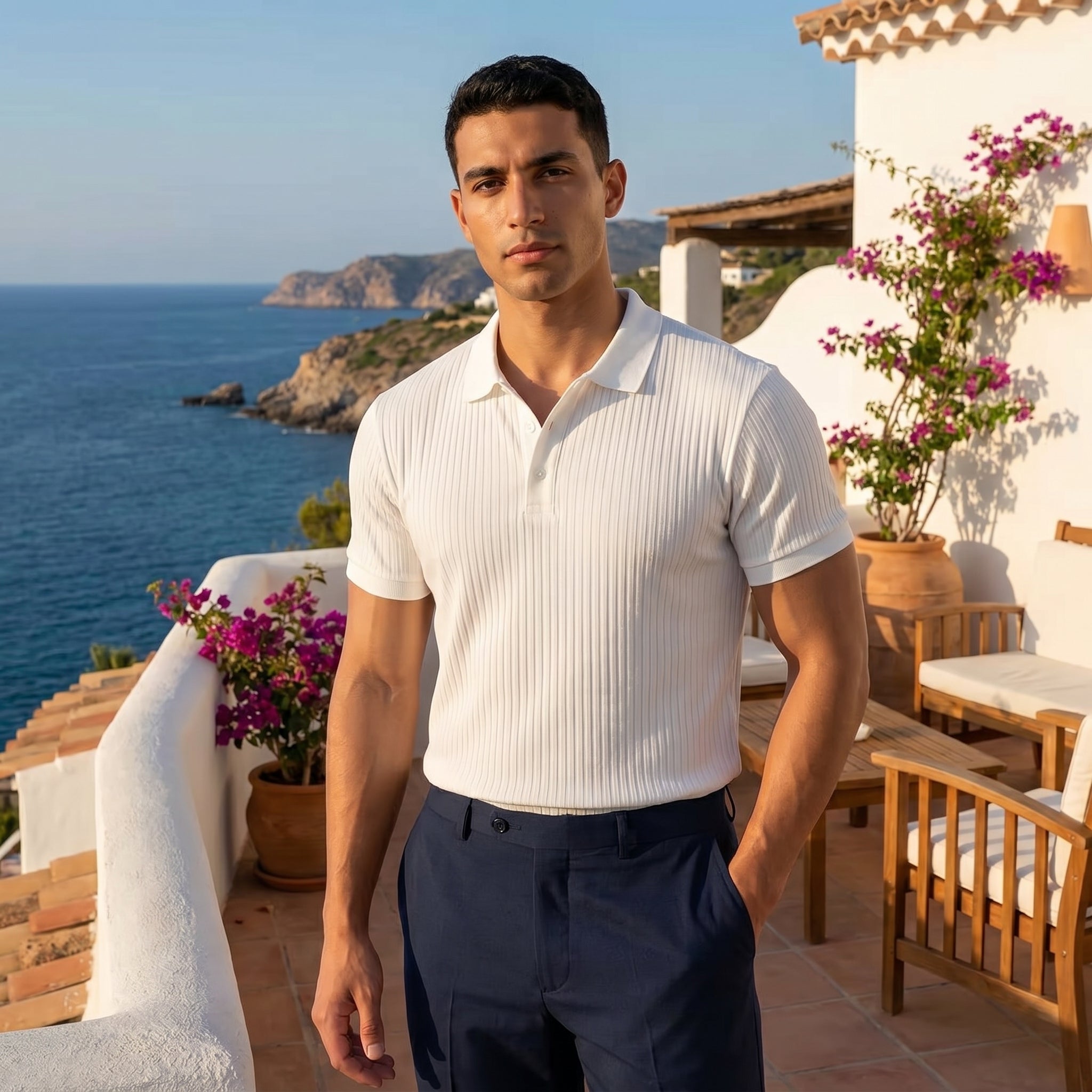 Liam | Mens Slim Casual Summer Polo