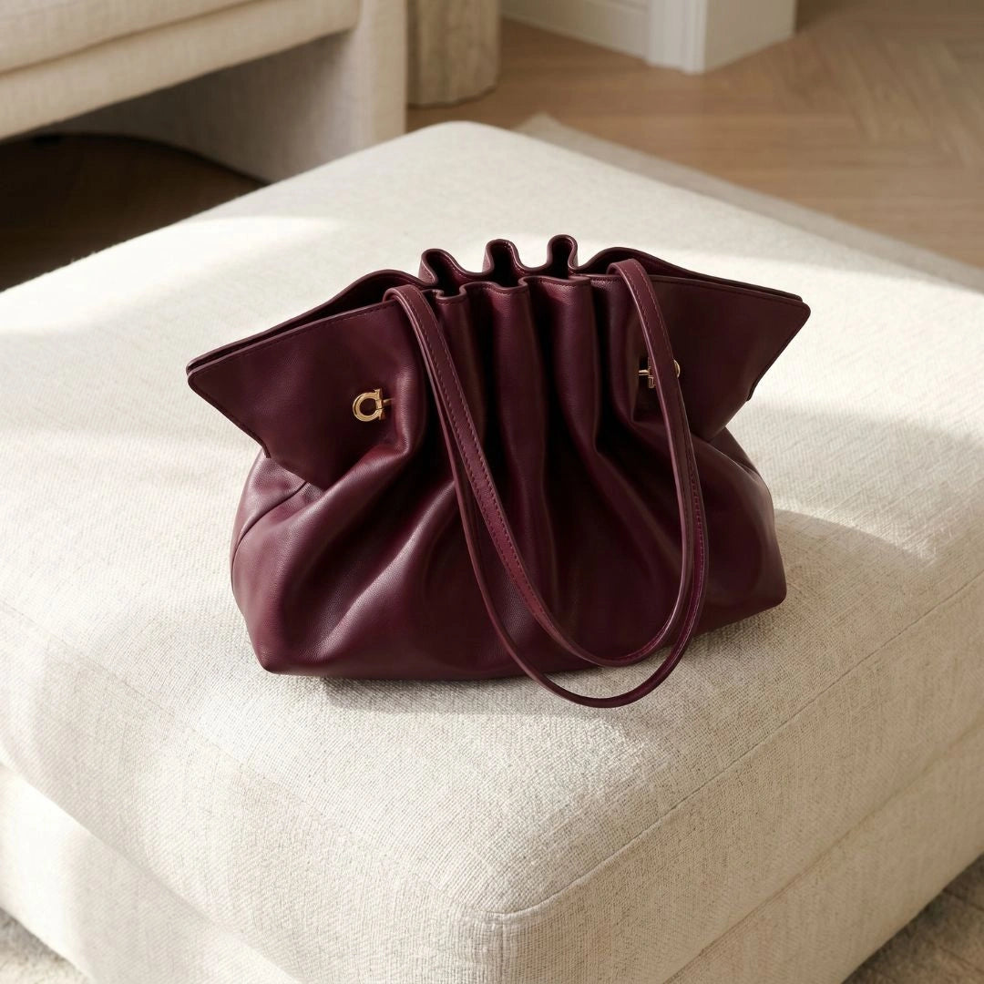 Soft tote bag in a light beige color, featuring sturdy handles and spacious interior, top view — 9 — view 9
