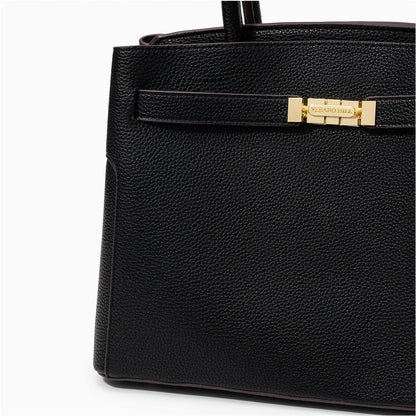 Medium tote bag in a soft fabric, featuring spacious interior and sturdy handles, shown neutral color — view 10 — view 10
