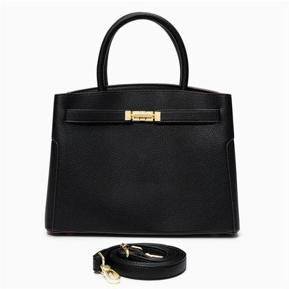 Medium tote bag in a soft fabric, featuring spacious interior and sturdy handles, shown top down view — 12 — view 12