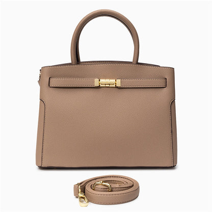 Medium tote bag in a soft beige color with sturdy handles, featuring spacious interior and minimalist design — view — view 4