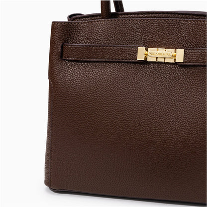 Medium tote bag in a soft, durable fabric featuring spacious interior and sturdy handles, shown neutral color — view — view 6