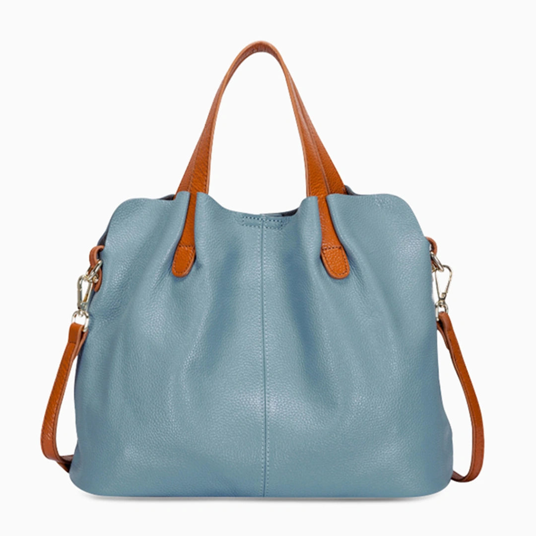 Classy tote bag in a versatile design, featuring sturdy handles and spacious interior, front view