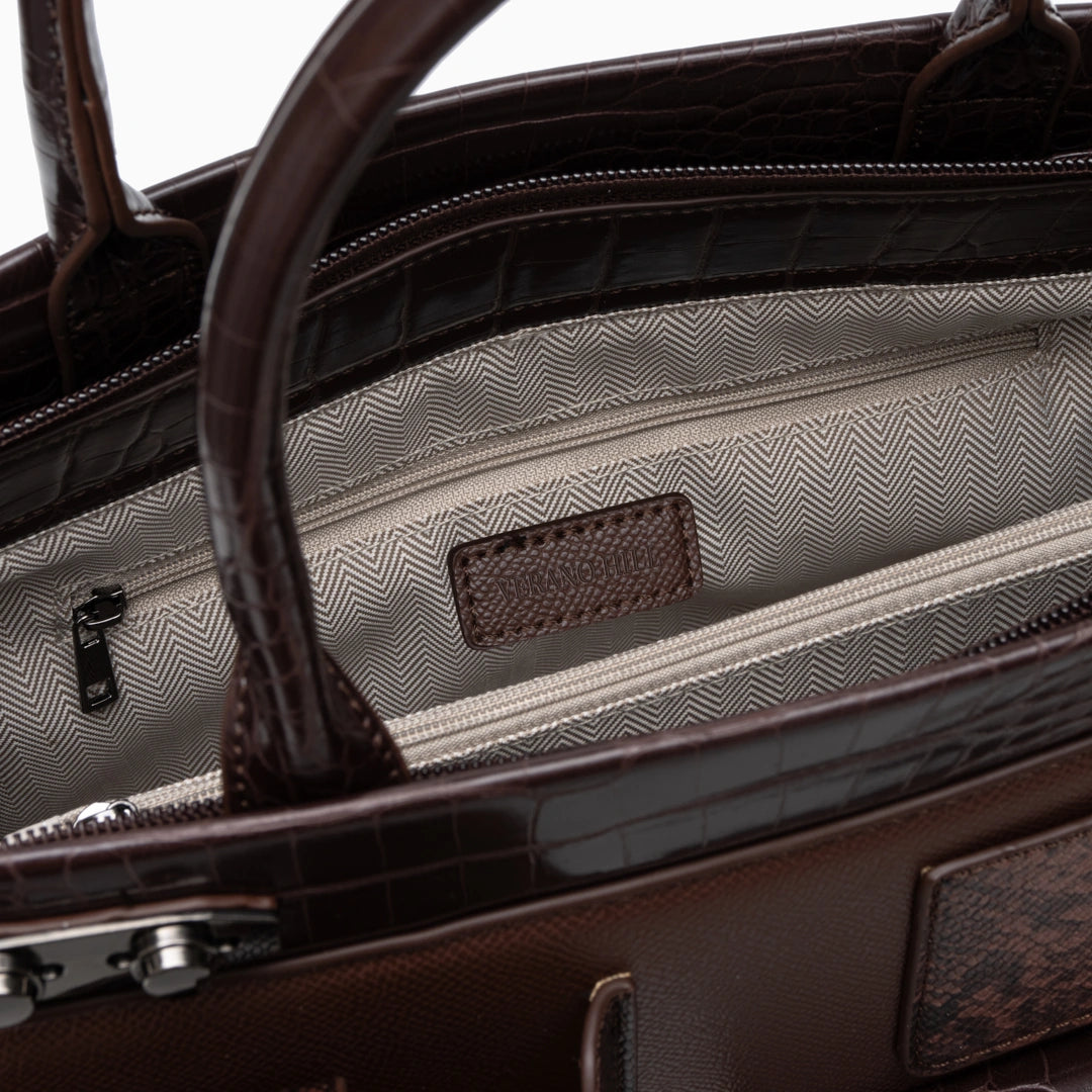 Crochet tote bag in a charming design, featuring sturdy handle and intricate patterns, shown — view 11 — view 11