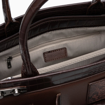 Crochet tote bag in a charming design, featuring sturdy handle and intricate patterns, shown — view 11 — view 11