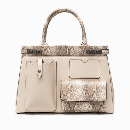 Crochet tote bag in a charming design featuring woven texture and spacious interior, shown — view 13 — view 13