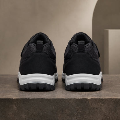 Black velcro shoes rear view — view 5