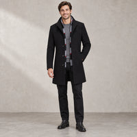 Black Plaid Collar