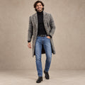 Men's Checked Lined Winter Coat — Lucas Gray Check