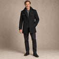 Men's Long Insulated Winter Coat — Victor Black